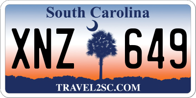 SC license plate XNZ649