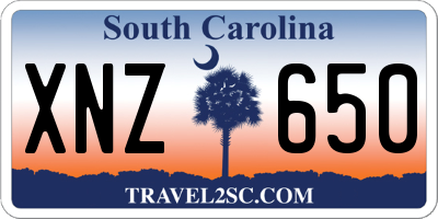 SC license plate XNZ650