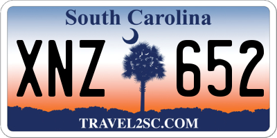 SC license plate XNZ652