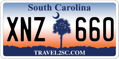 SC license plate XNZ660