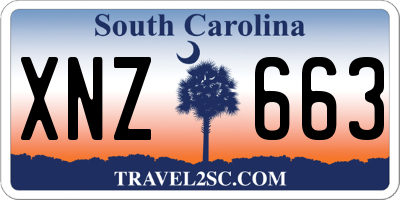 SC license plate XNZ663