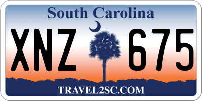 SC license plate XNZ675