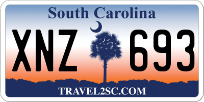 SC license plate XNZ693