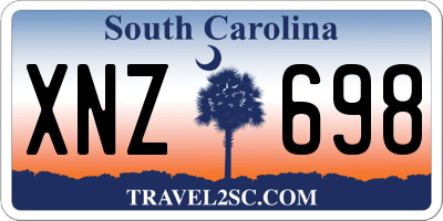 SC license plate XNZ698