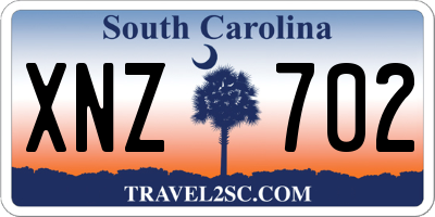 SC license plate XNZ702