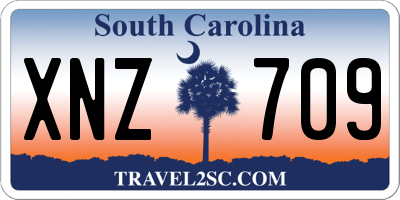 SC license plate XNZ709