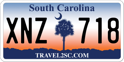 SC license plate XNZ718