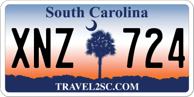 SC license plate XNZ724