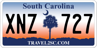 SC license plate XNZ727