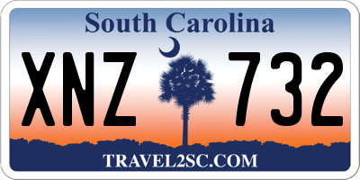 SC license plate XNZ732