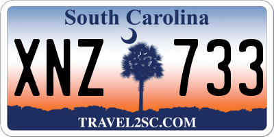 SC license plate XNZ733