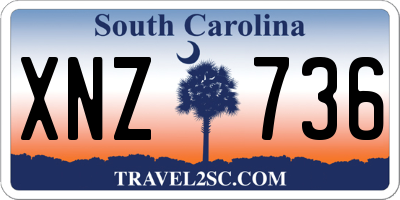 SC license plate XNZ736
