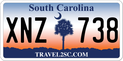 SC license plate XNZ738