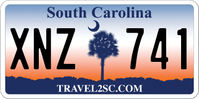 SC license plate XNZ741