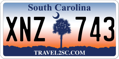 SC license plate XNZ743