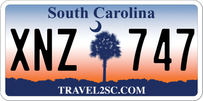 SC license plate XNZ747