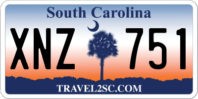 SC license plate XNZ751
