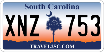 SC license plate XNZ753