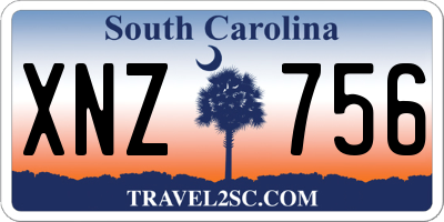 SC license plate XNZ756
