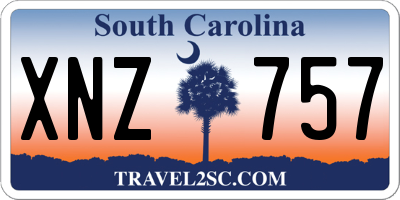 SC license plate XNZ757