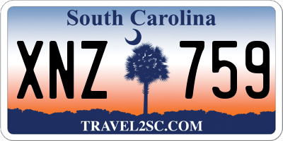 SC license plate XNZ759