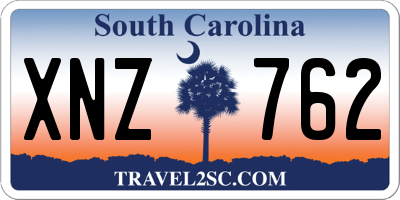 SC license plate XNZ762
