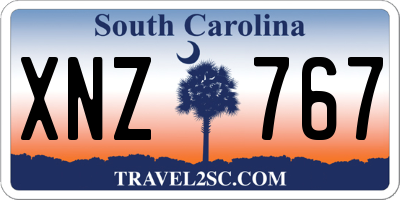 SC license plate XNZ767