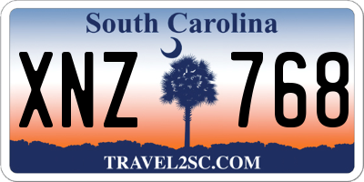 SC license plate XNZ768