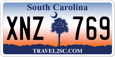 SC license plate XNZ769