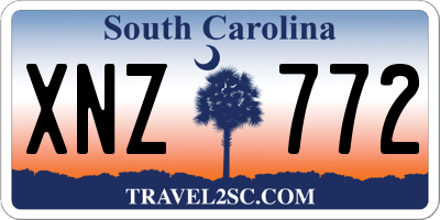SC license plate XNZ772