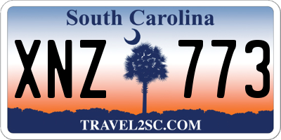 SC license plate XNZ773