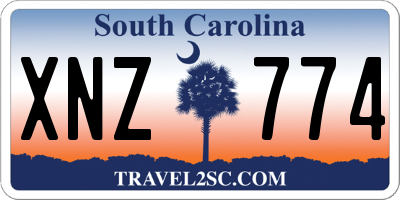 SC license plate XNZ774