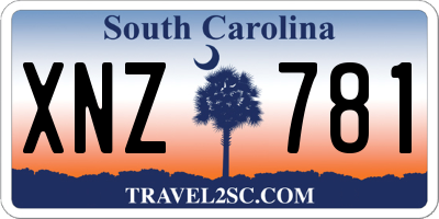 SC license plate XNZ781