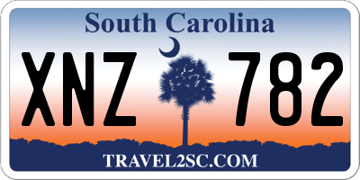 SC license plate XNZ782