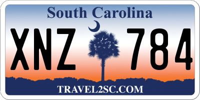 SC license plate XNZ784