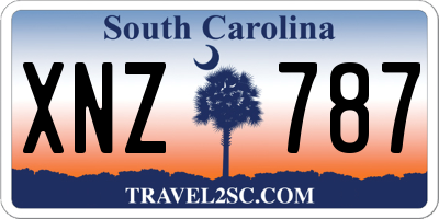 SC license plate XNZ787