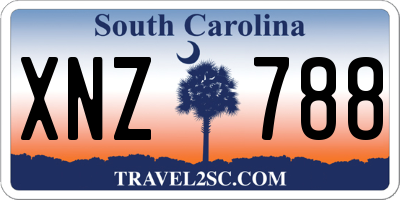 SC license plate XNZ788