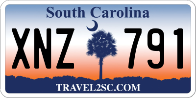 SC license plate XNZ791
