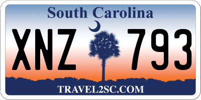 SC license plate XNZ793