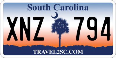 SC license plate XNZ794