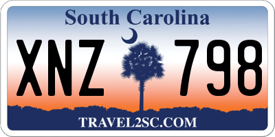 SC license plate XNZ798
