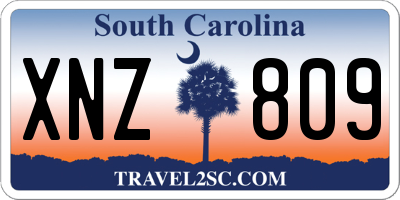 SC license plate XNZ809