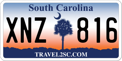 SC license plate XNZ816