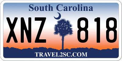 SC license plate XNZ818