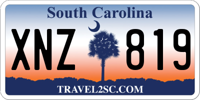 SC license plate XNZ819