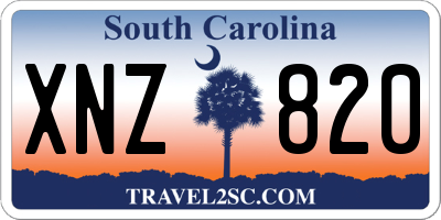 SC license plate XNZ820