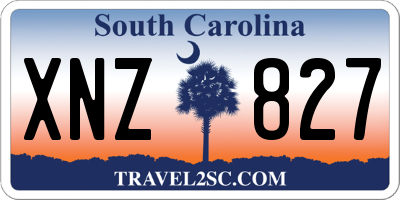 SC license plate XNZ827