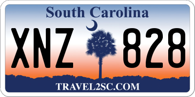 SC license plate XNZ828