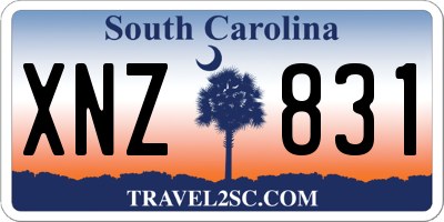 SC license plate XNZ831