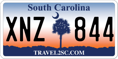 SC license plate XNZ844